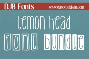 DJB Lemon Head Bundle Font Download