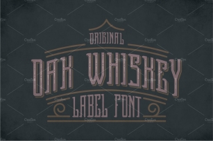 Oak Whiskey Vintage Label Typeface Font Download