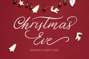 Christmas Eve. Holiday Script font. Font Download