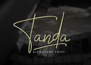 Tanda Signature Font Download