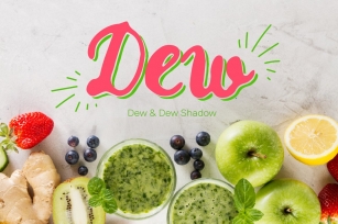 Dew  Dew Shadow Font Download