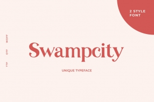 Swampcity Typeface Font Download