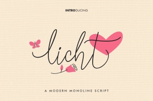 Licht Monoline Script Font Download
