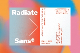70% Off Radiate-Sans Family Font Download