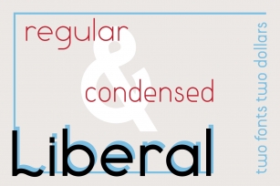 Liberal regular  condensed Font Download