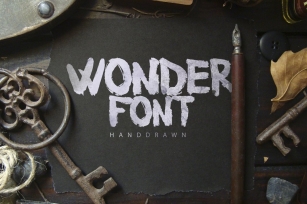Wonderfont Brush Typeface Font Download