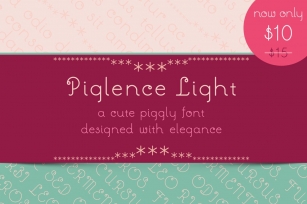 Piglence Light Font Download