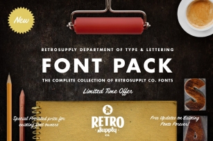 The Complete RetroSupply Pack Font Download