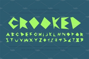 Modern english distorted alphabet Font Download