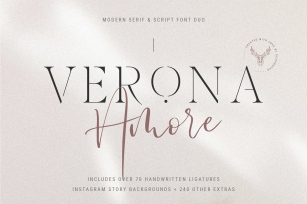 Verona Amore Duo  Extras Font Download