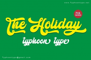 The Holiday font Font Download