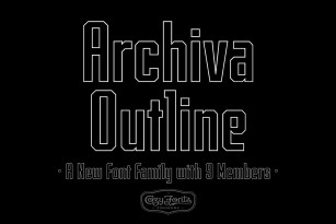 Archiva Outline Font Download