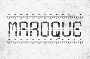 Maroque Stencil Font Download
