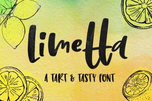 Limetta: a fun handwritten font Font Download