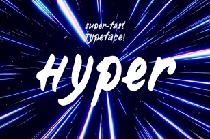 Hyper—handwritten font Font Download