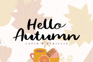 Hello Autumn/Latin  Cyrillic/ Sale Font Download