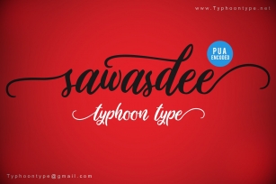 Sawasdee font Font Download