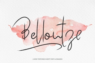Bellontze.Textured script  swashes Font Download