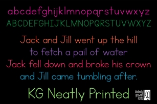 KG Neatly Printed Font Download