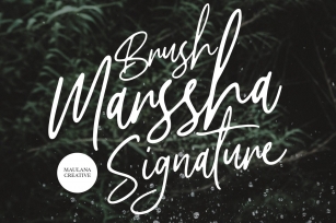 Marssha Brush Signature Font Download