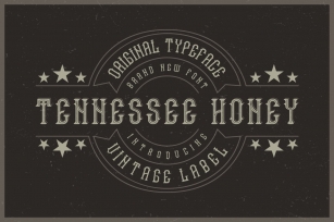Tennessee Honey label font Font Download