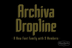 Archiva Dropline Font Download
