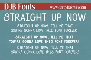 DJB Straight Up Now Font Download
