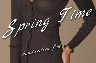Written font family "Spring Time" Font Download