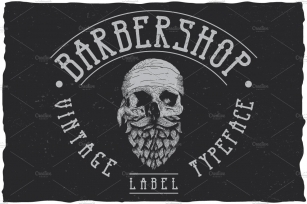 Barbershop Vintage Label Typeface Font Download