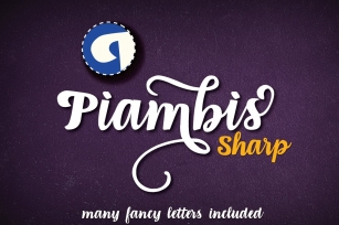 Piambis Sharp open type font Font Download