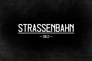 Strassenbahn Font Download