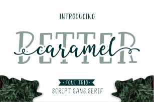 Better Caramel // Trio Font Download