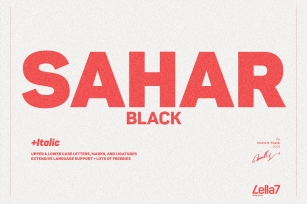 Sahar Black Font Download