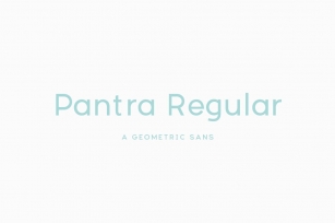 Pantra Regular Font Download