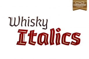 Whisky Italics Font Download