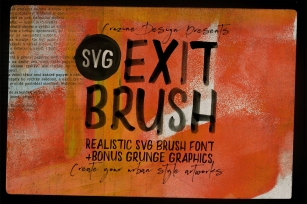 Exit Brush  SVG Font Download