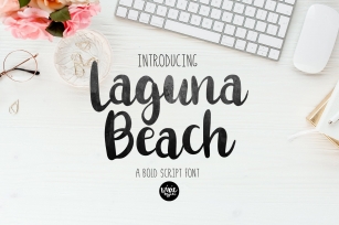 LAGUNA BEACH bold script font Font Download