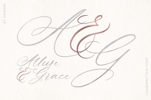 Allure and Grace. Calligraphy Font Download