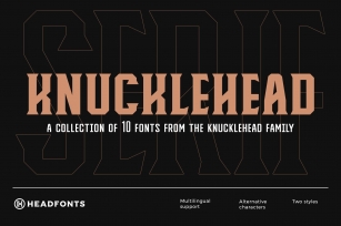 Knucklehead Serif Font Download