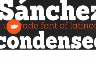 Sanchez Condensed Family Font Download