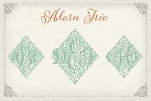 Adorn Trio Font Download