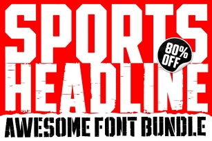 SPORTS HEADLINE FONT BUNDLE Font Download