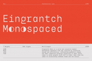 80% OFF Eingrantch Monospaced Font Download