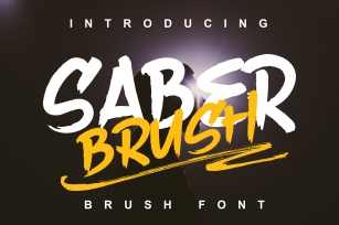 Saber Brush Font Download