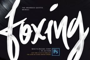 Foxing + PS Action Font Download