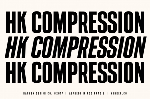 HK Compression Font Download