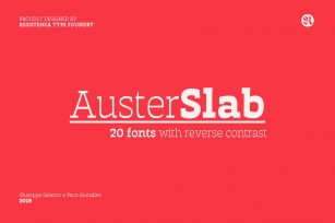 Auster Slab 50% off Font Download