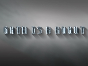 Gath is a Robot 3D font Font Download