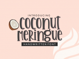 Coconut Meringue Handwritten Font Download