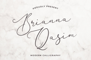 Brianna Qasim Calligraphy Font Download